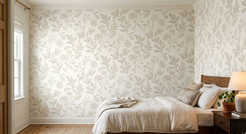 Bedroom Wallpaper Installation in Conroe, TX